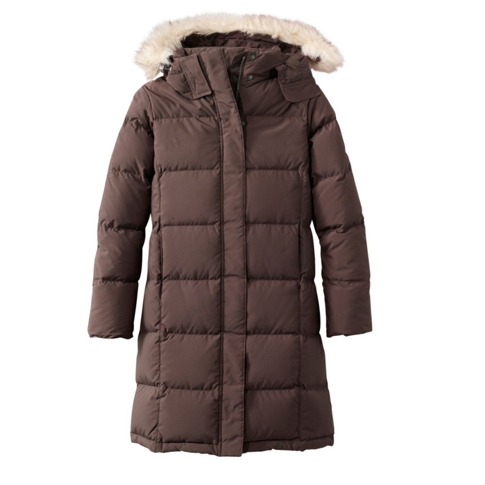 L.L. Bean womens 3/4 length ultrawarm down puffer coat